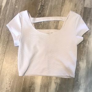 Cropped form fitting shirt